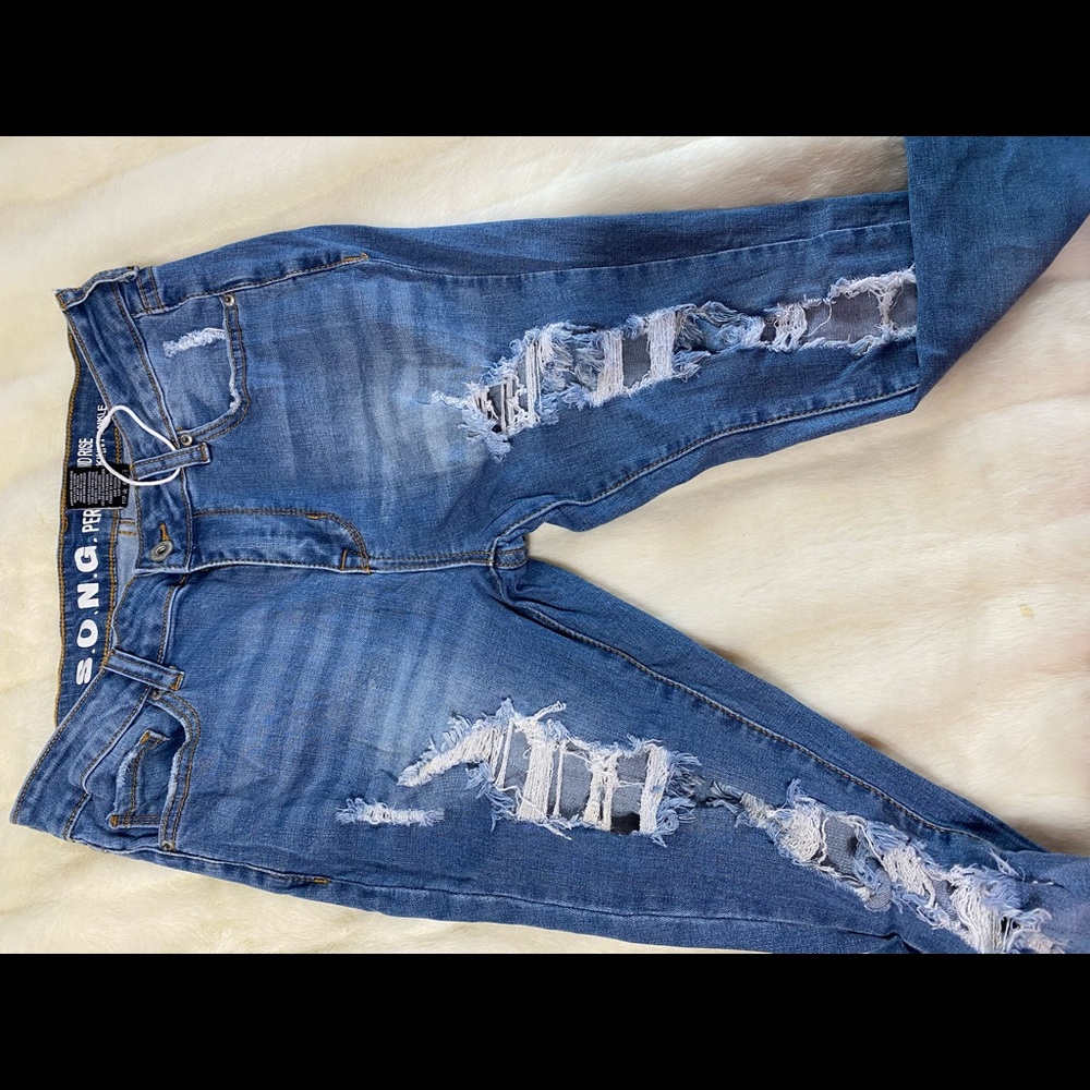 S.O.N.G distressed denim!